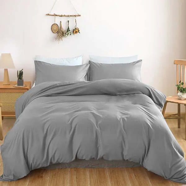 Фото - Комплект постільної білизни дитячий MirSon Satin Light Pro 10-004 Gray 110х140 (2200010170511)
